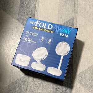 Foldaway Collapsible Fan (never used)